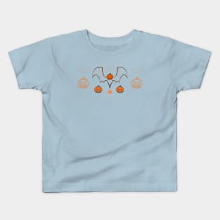 "Pumpkins and Bats" Kids T-Shirt